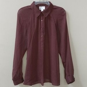 Sheer Flowy Loft Blouse